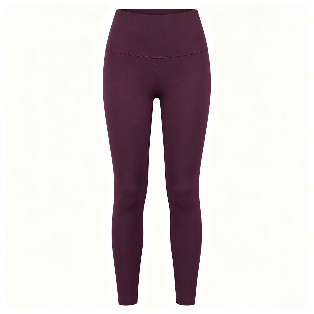 Deep Purple High Waist Yoga Leggings - Image 2