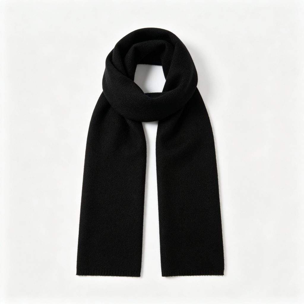 Black Cashmere Scarf - Image 2