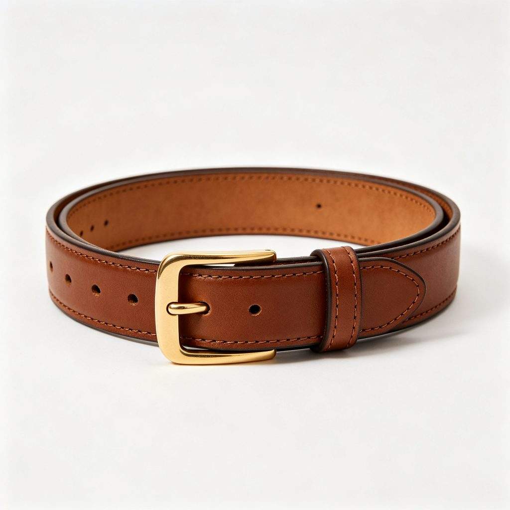 Brown Genuine Leather Belt - Image 2