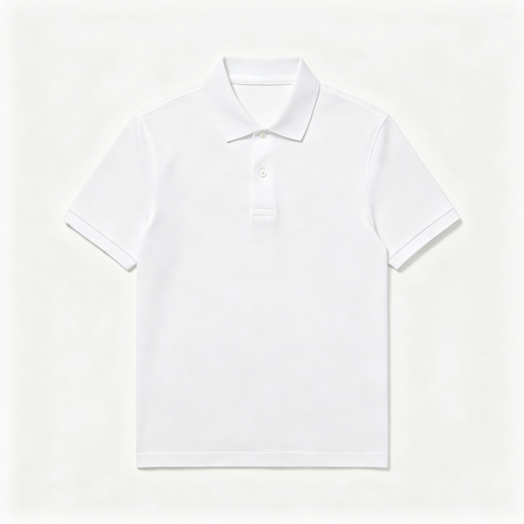 White Classic Short Sleeve Polo Shirt - Image 2