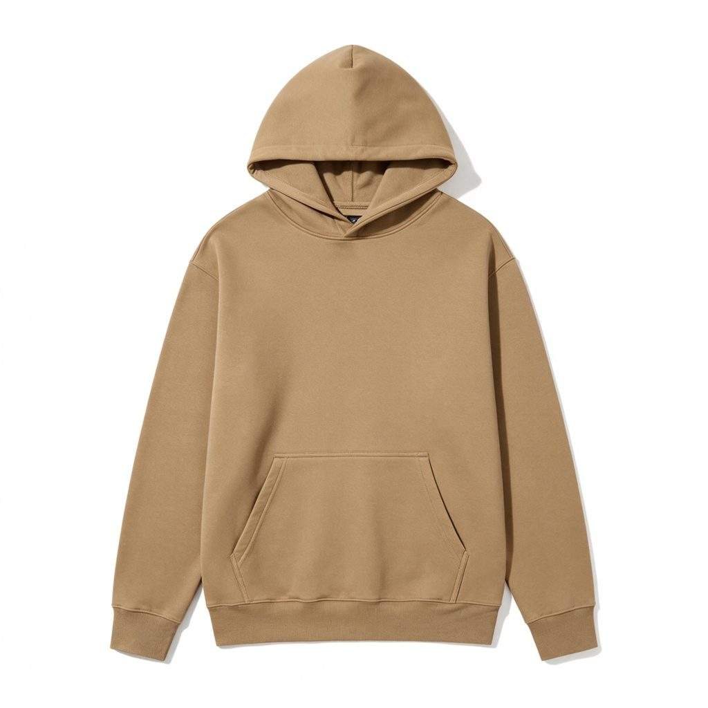 Khaki Hooded Sweatshirt - Image 2