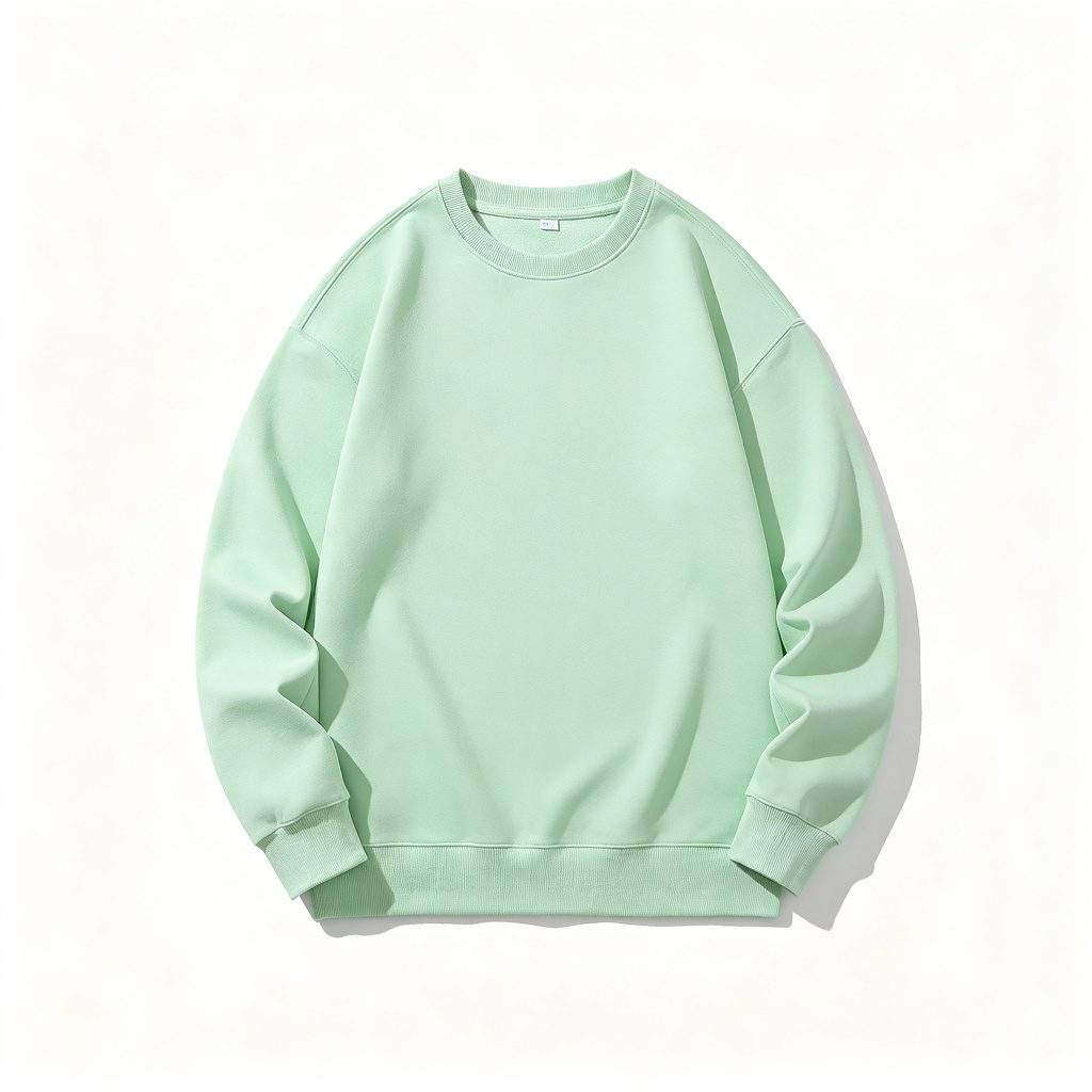 Mint Green Crew Neck Sweatshirt - Image 2