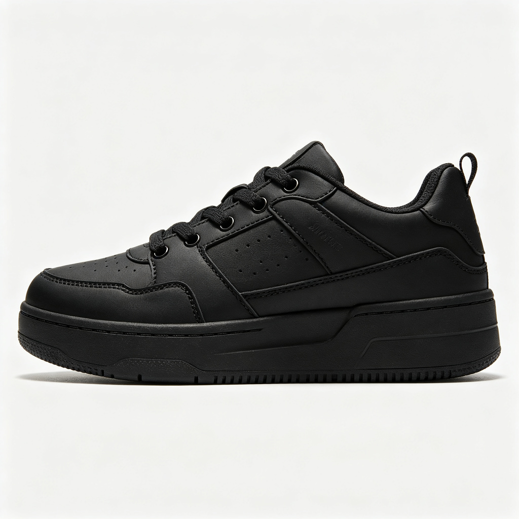 Black Athletic Casual Sneakers - Image 2