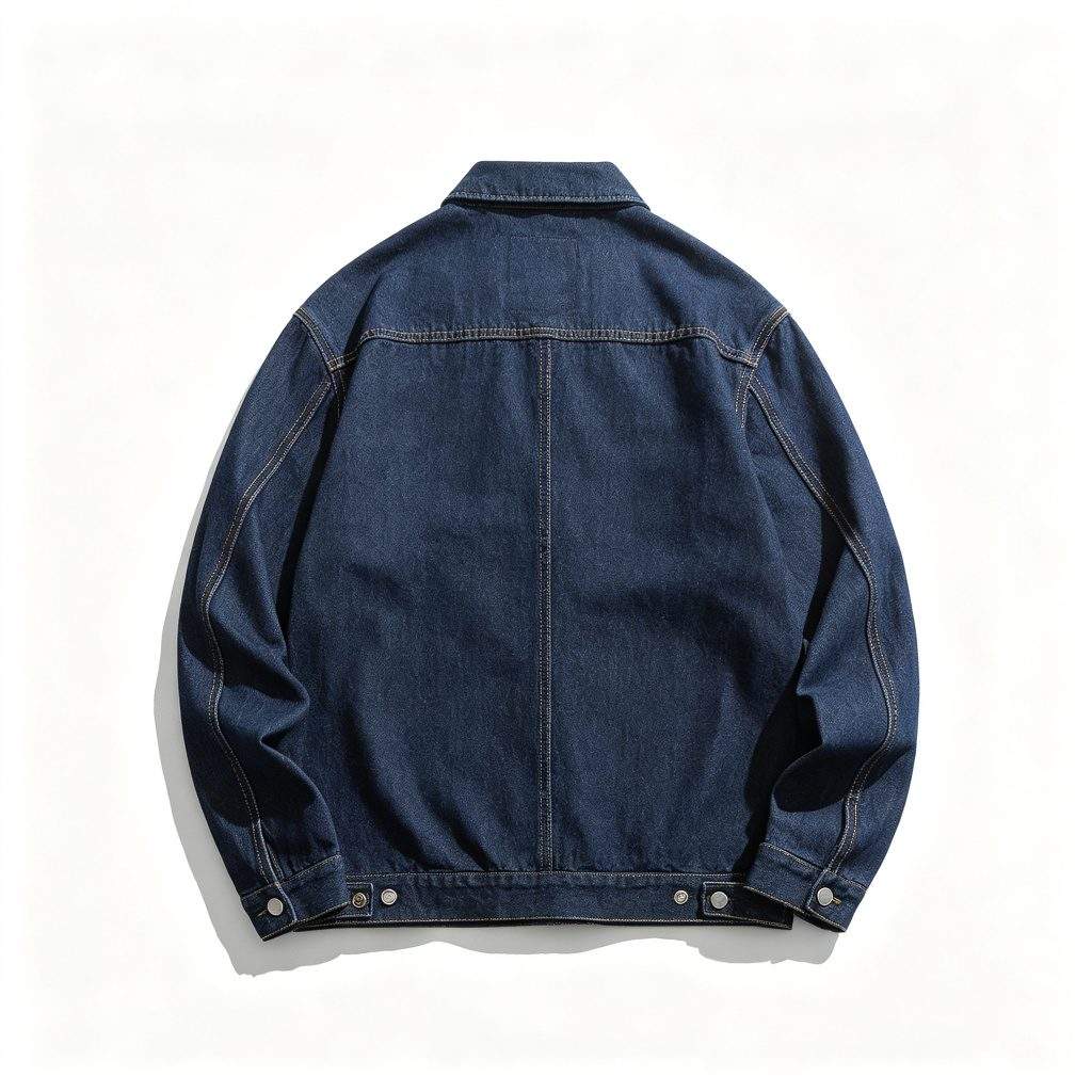 Navy Blue Denim Jacket - Image 3