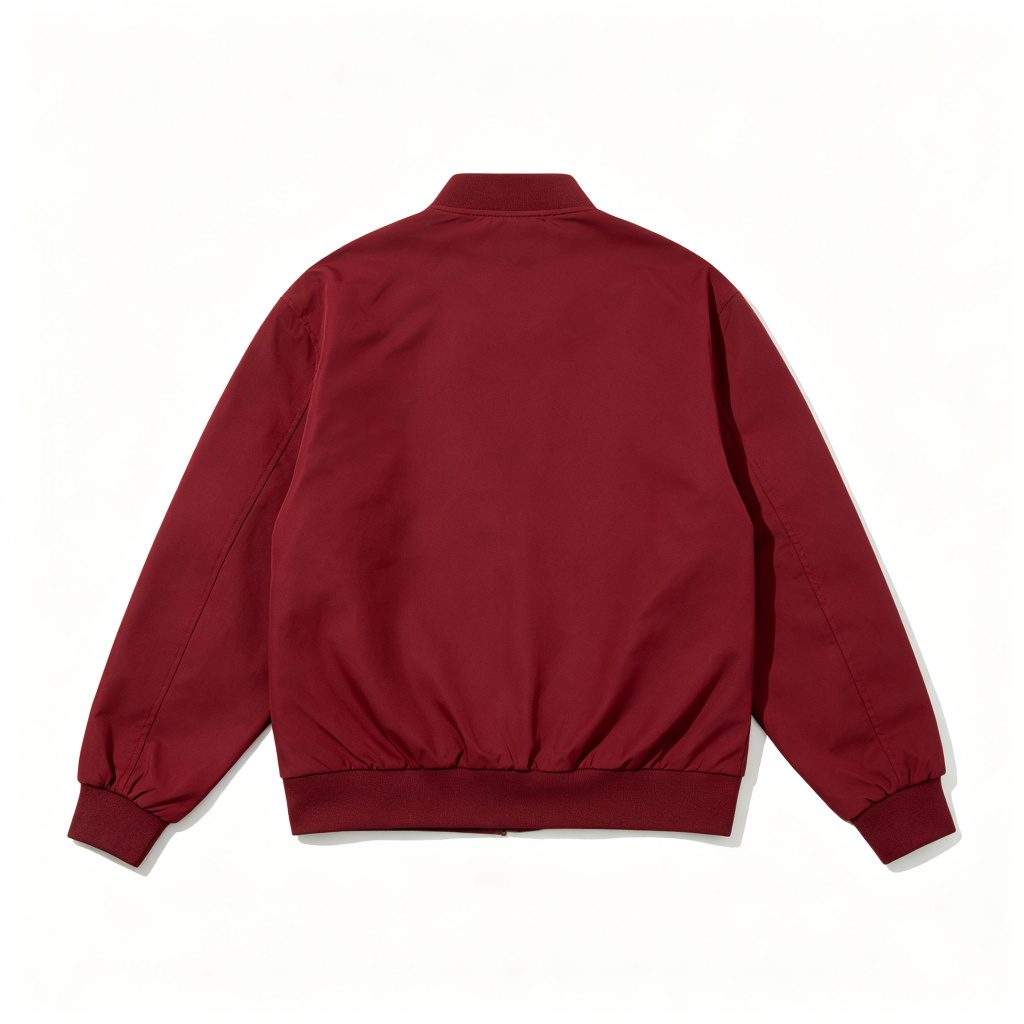 Burgundy Varsity Jacket - Image 3