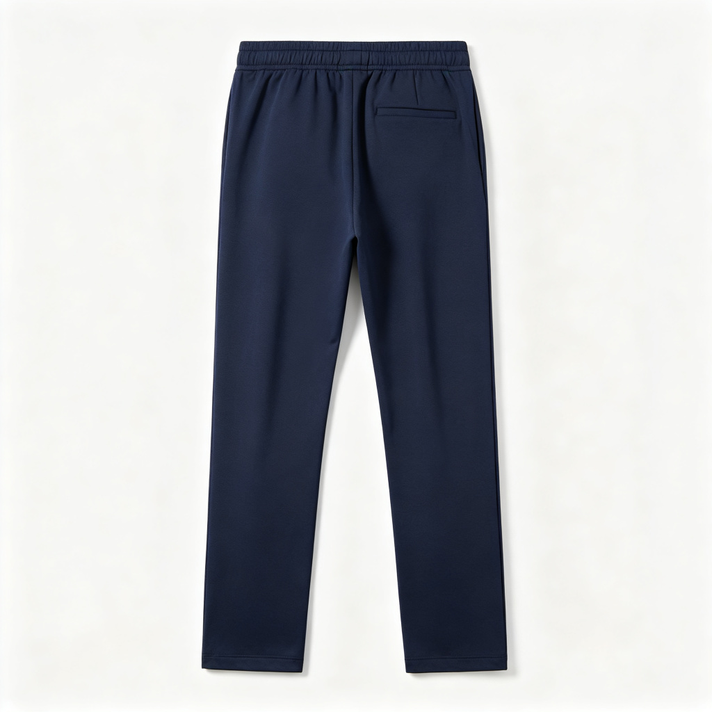 Navy Blue Straight Leg Athletic Pants - Image 3