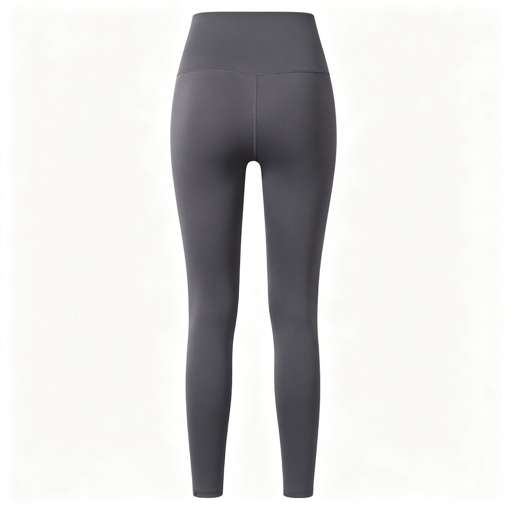 Dark Grey High Waist Yoga Leggings - Image 3
