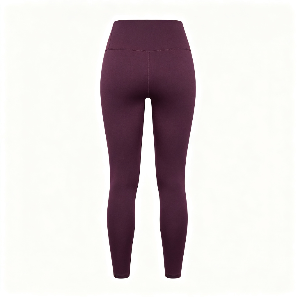 Deep Purple High Waist Yoga Leggings - Image 3
