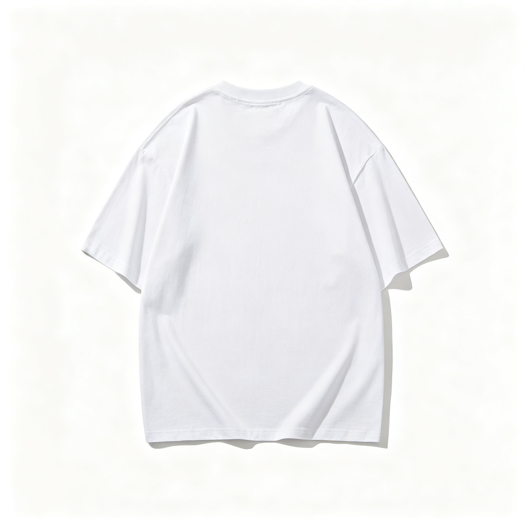 White Abstract Geometric Print Short Sleeve T-Shirt - Image 3