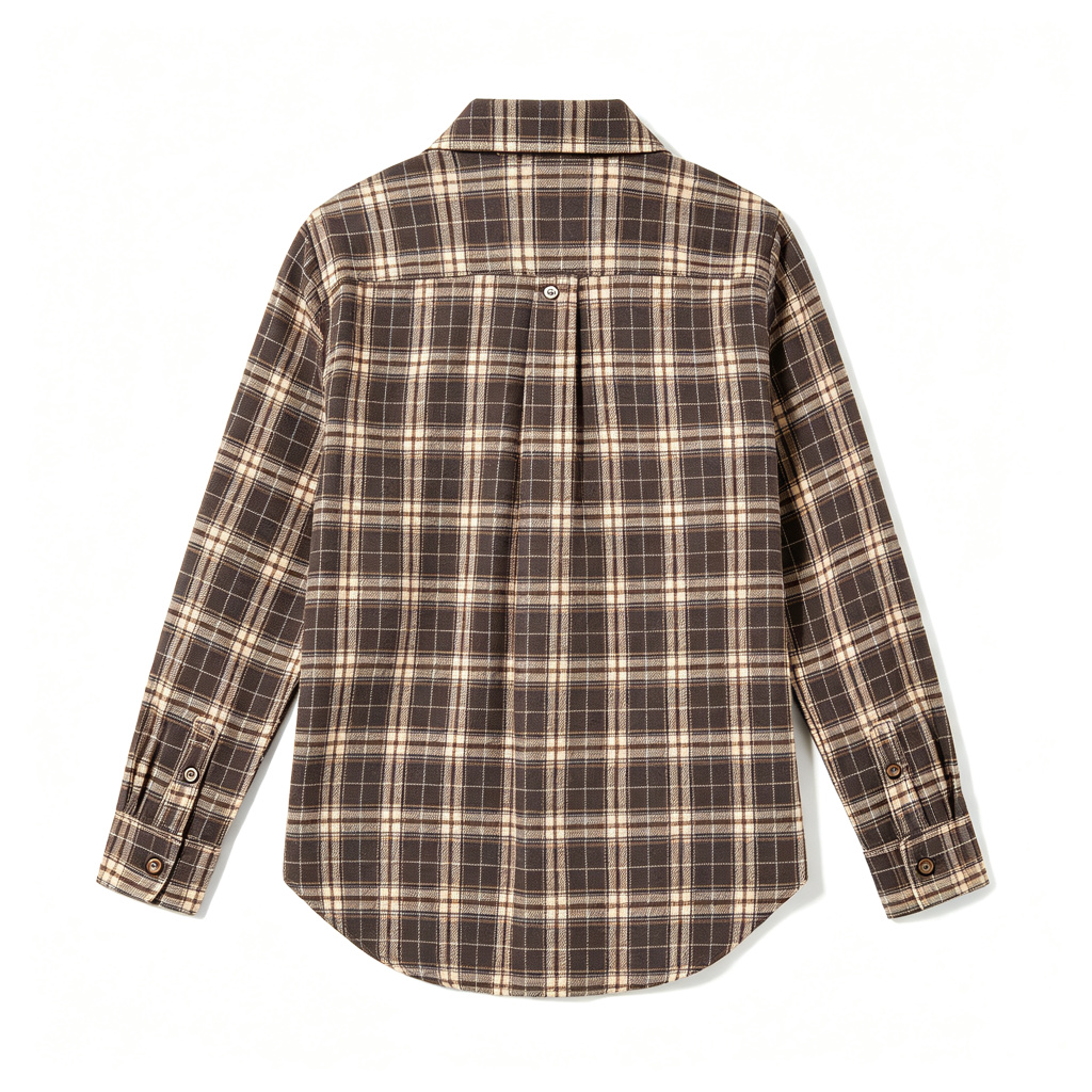 Plaid Long Sleeve Button Shirt - Image 3
