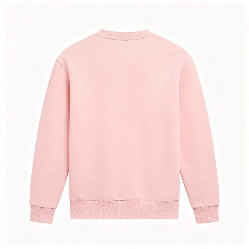 Pink Crew Neck Sweatshirt - Image 3
