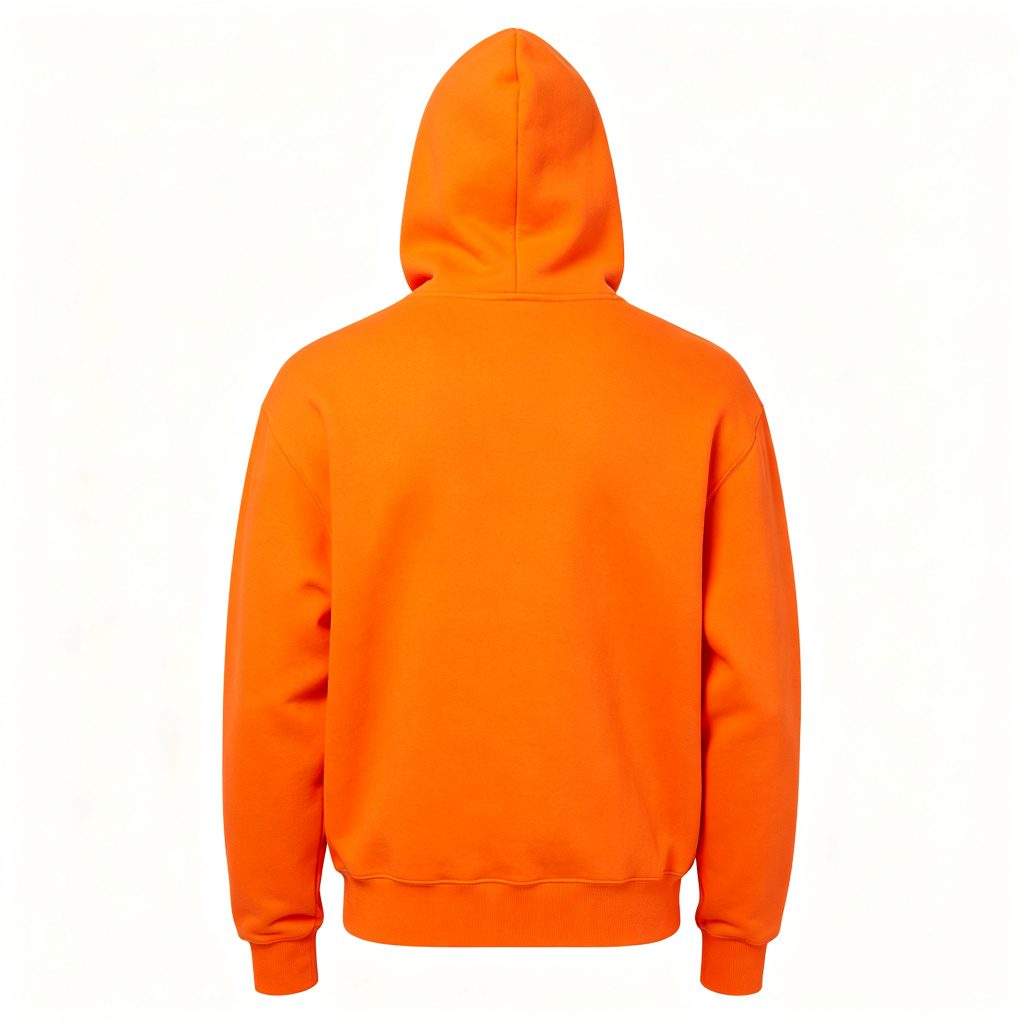 Orange Hooded Sweatshirt - Image 3
