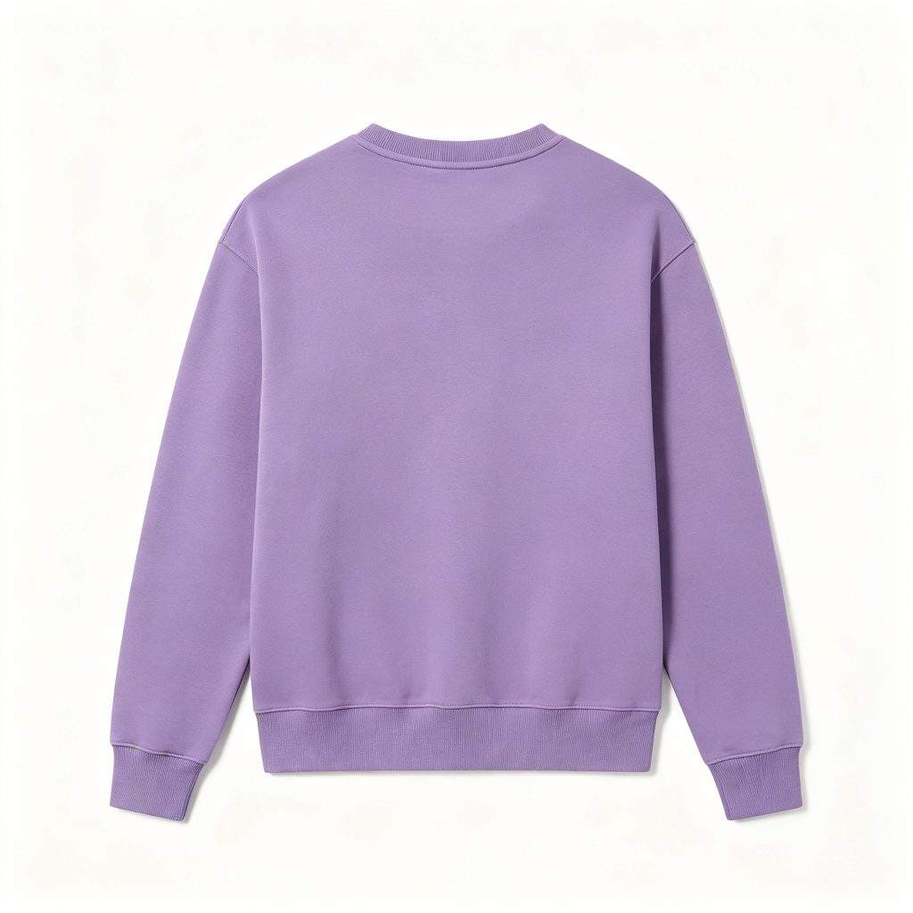 Purple Crew Neck Sweatshirt - Image 3