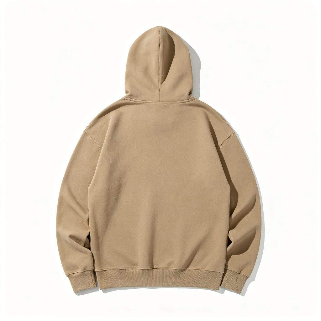 Khaki Hooded Sweatshirt - Image 3