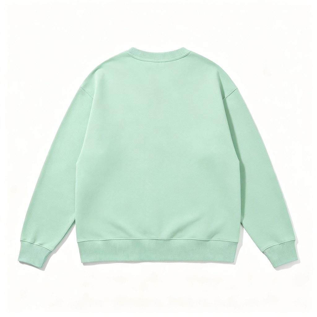 Mint Green Crew Neck Sweatshirt - Image 3