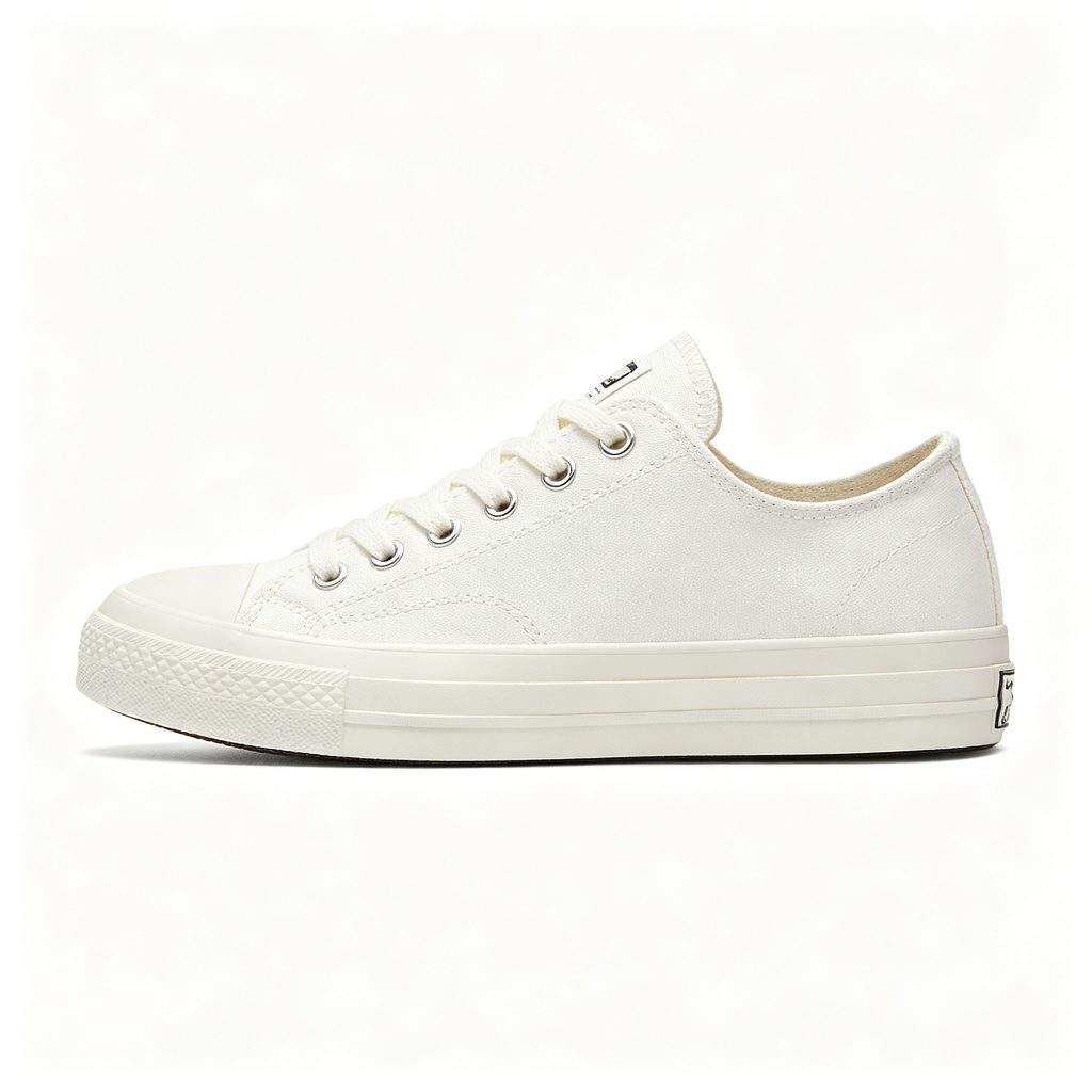 White Canvas Shoes - Image 3