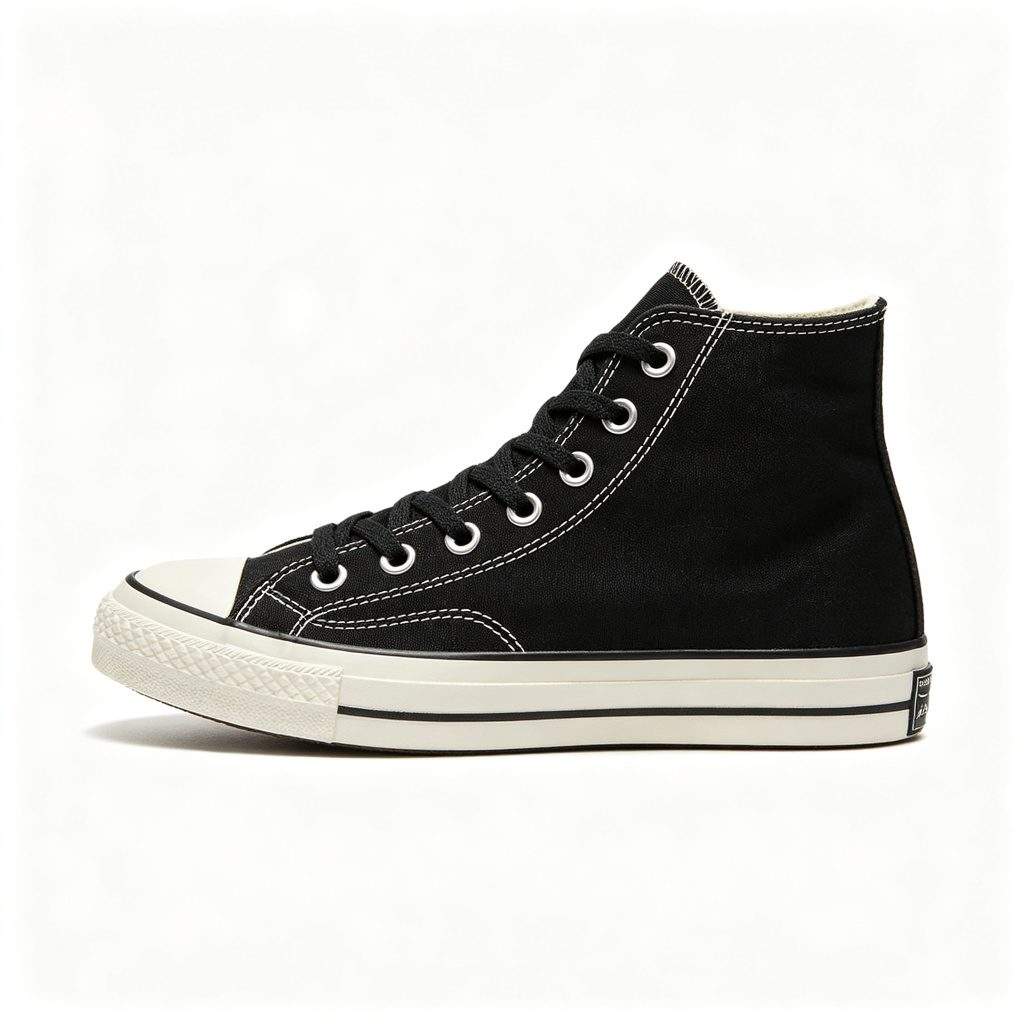 Black Canvas Shoes - Image 3