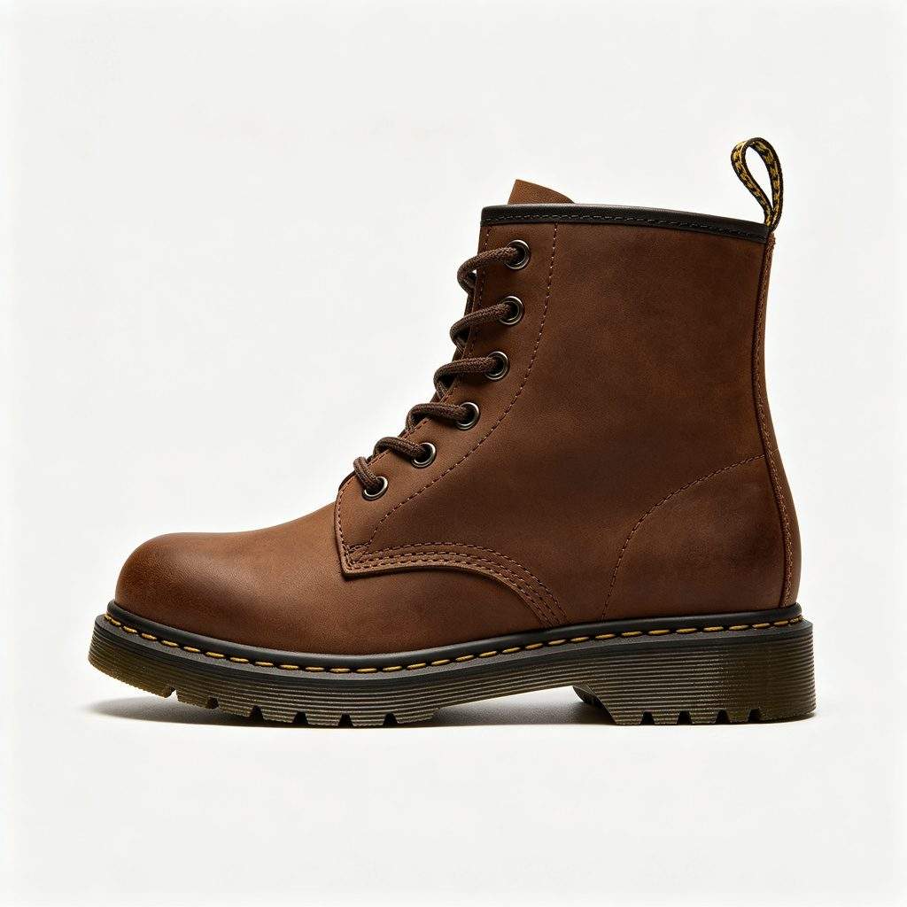 Brown Combat Boots - Image 3