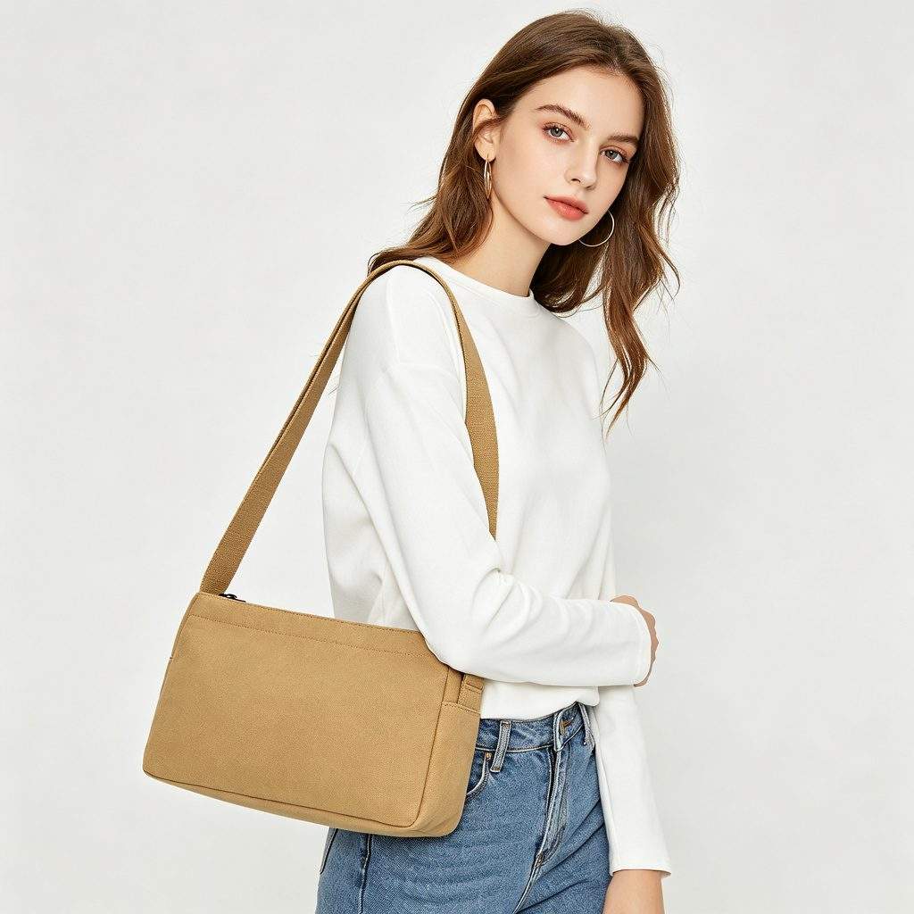 Khaki Canvas Bag - Image 3