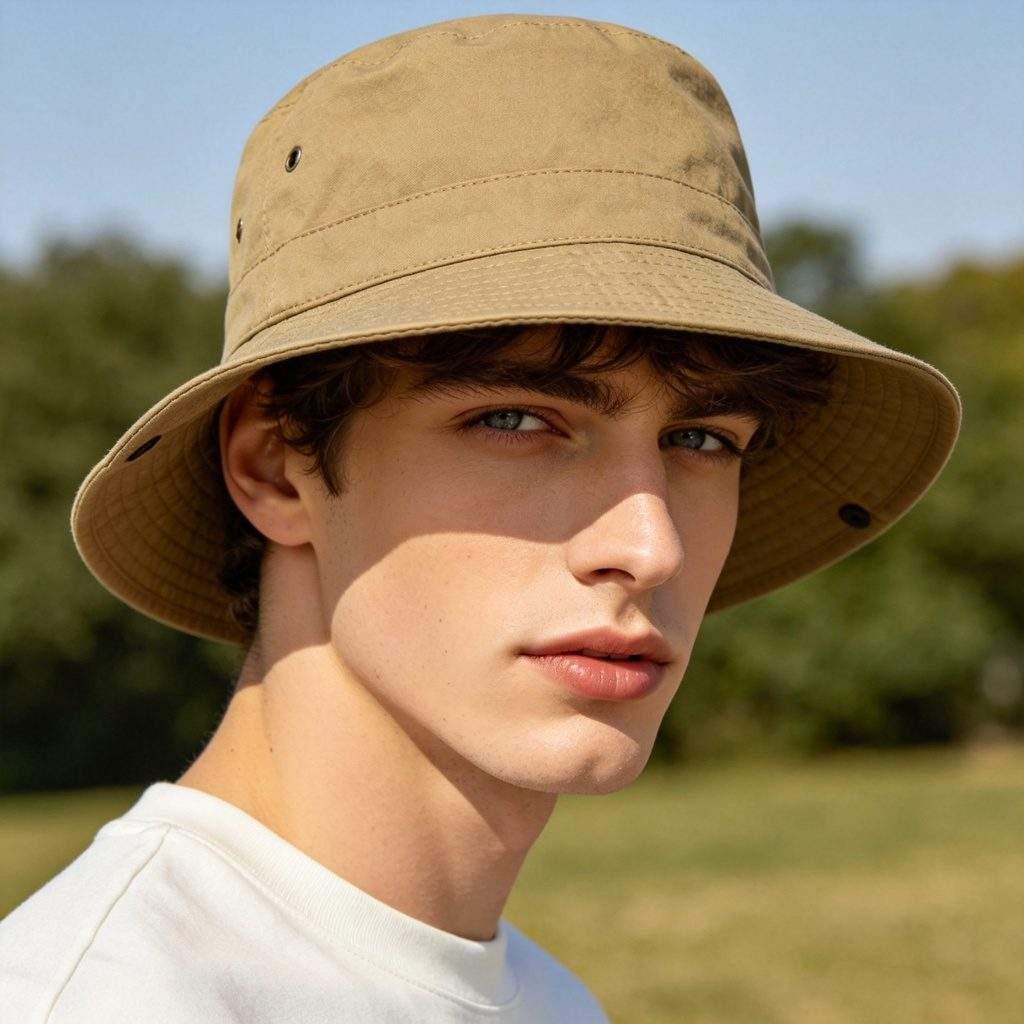 Khaki Bucket Hat - Image 3