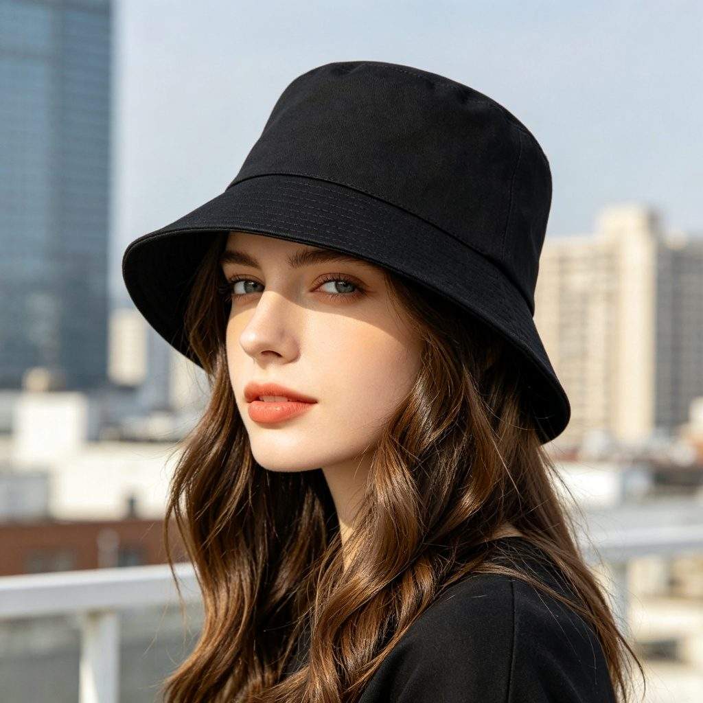 Black Bucket Hat - Image 3