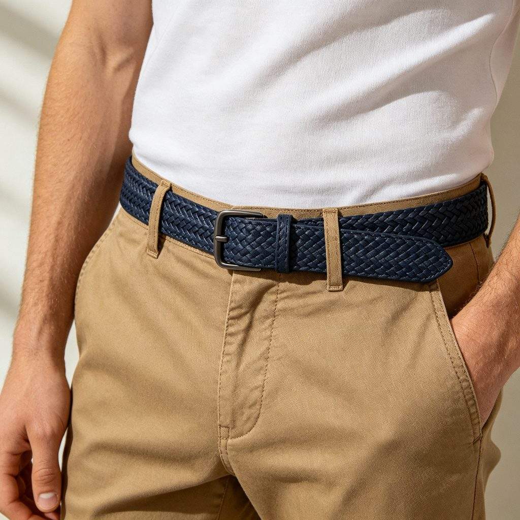 Navy Woven Belt - Image 3