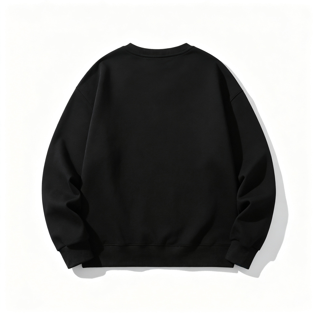 Black Colorful Abstract Art Print Crewneck Sweatshirt - Image 3