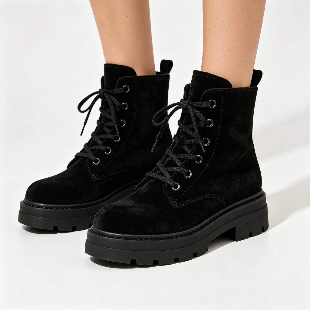 Black High-Top Outdoor Boots - Image 4