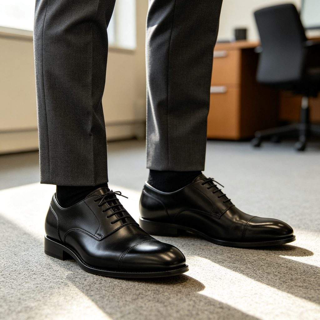 Black Formal Leather Shoes - Image 4