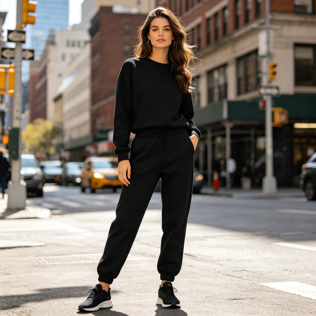 Black Jogger Sweatpants - Image 4