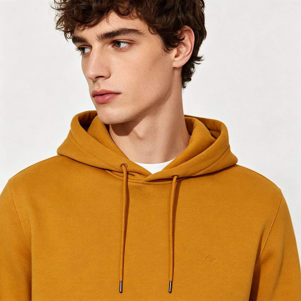 Yellow Hooded Sweatshirt - Image 4