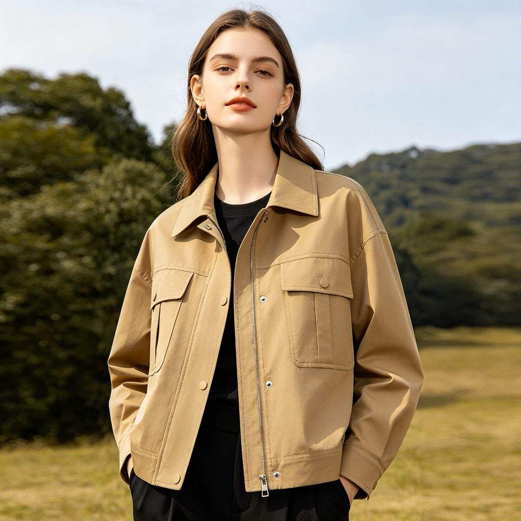 Khaki Utility Jacket - Image 4