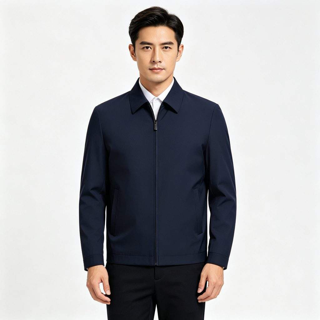Navy Business Jacket - Image 4