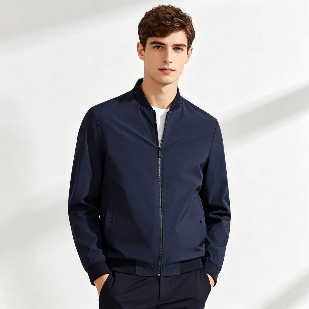Navy Blue Casual Jacket - Image 4