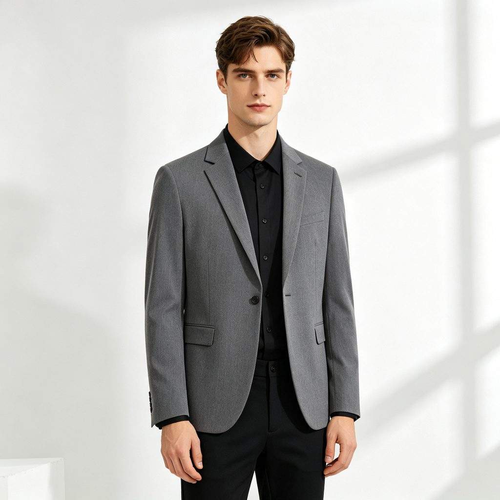 Gray Business Jacket - Image 4