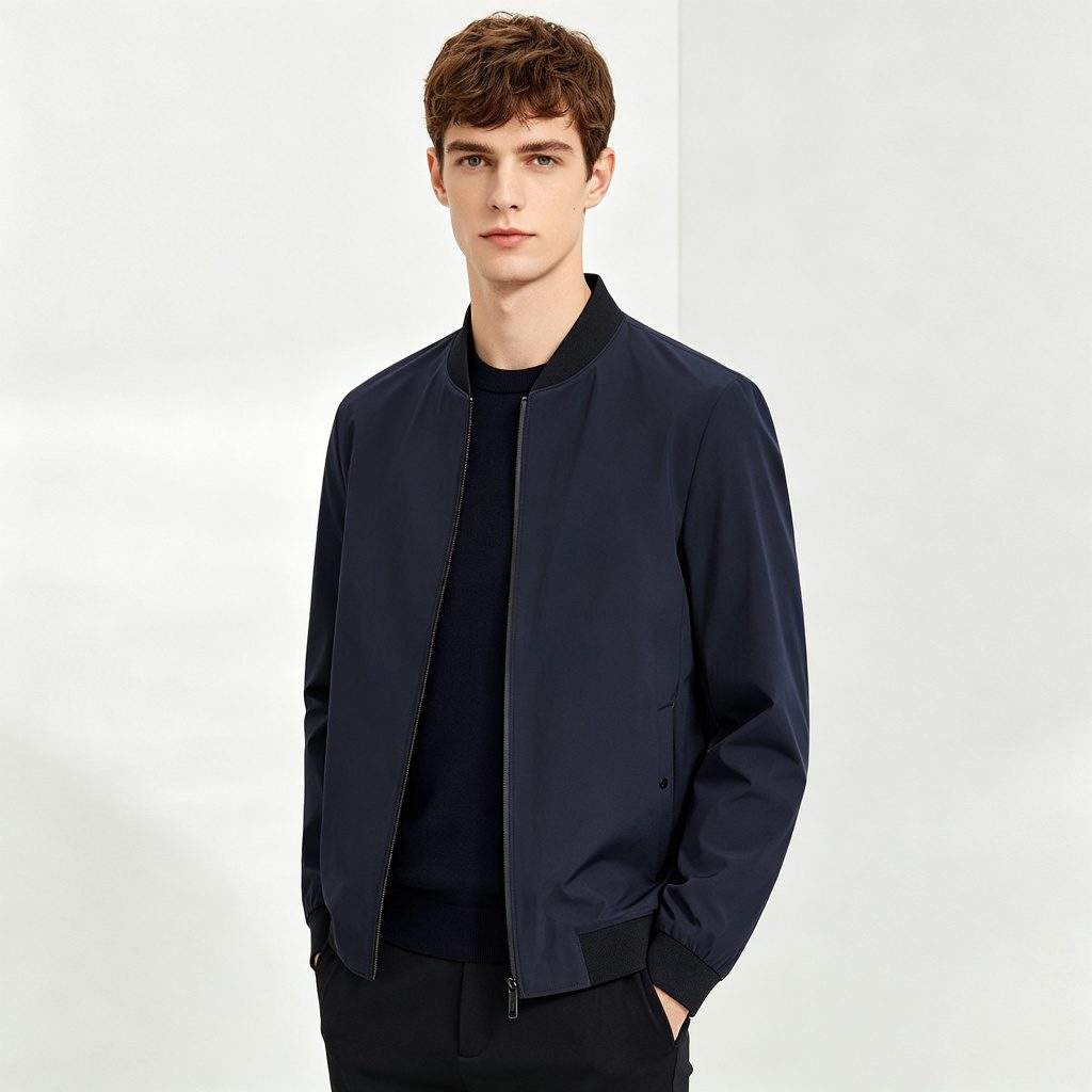 Navy Casual Jacket - Image 4