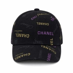 Black Multicolor Graphic Print Baseball Cap - View 1
