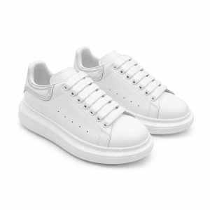 White Platform Low-Top Sneakers - View 1