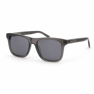 Smoke Gray Transparent Square Sunglasses - View 1
