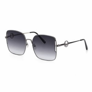 Gunmetal Gradient Square Sunglasses - View 1